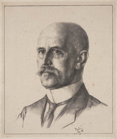 KG 09660
          <br/>
          Portret prof. dr. H.J. Muller, universiteit Leiden
          <br/>
          <em>Rueter, Georg (1875-1966)</em>